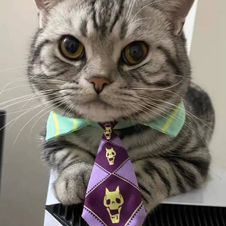 Kira Yoshikage Cat Cosplay Costume Neckties