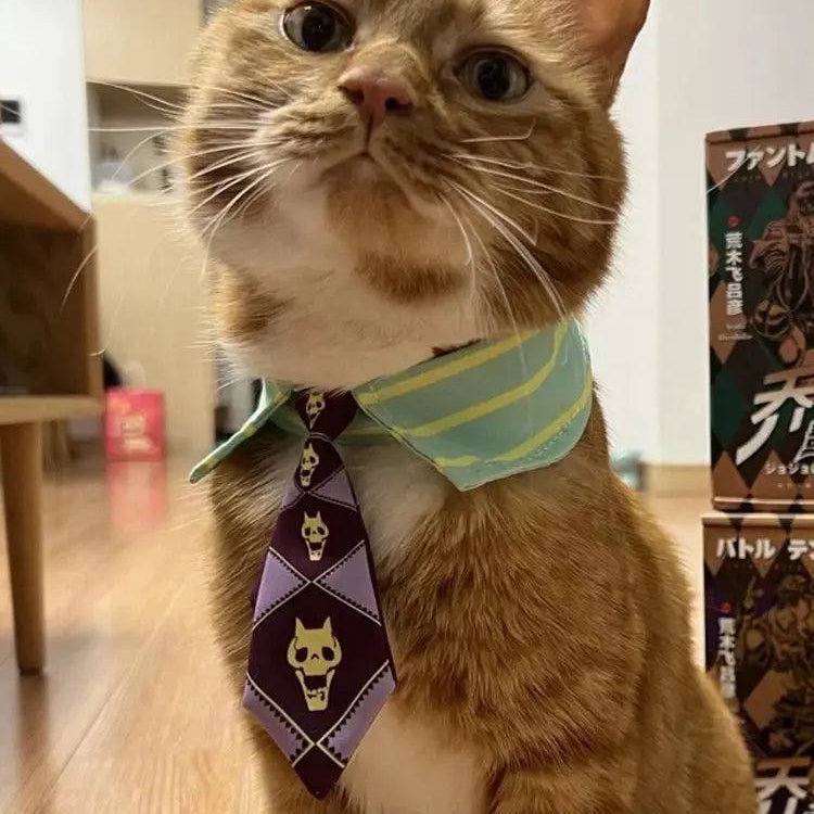Kira Yoshikage Cat Cosplay Costume Neckties