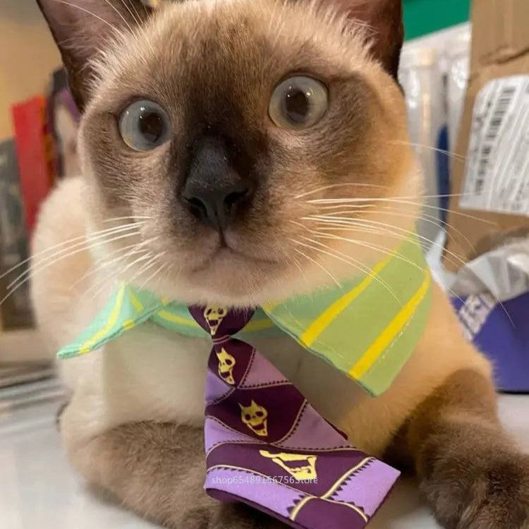Kira Yoshikage Cat Cosplay Costume Neckties