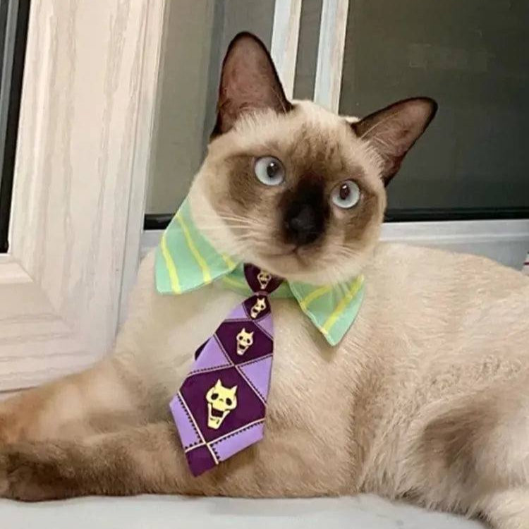 Kira Yoshikage Cat Cosplay Costume Neckties