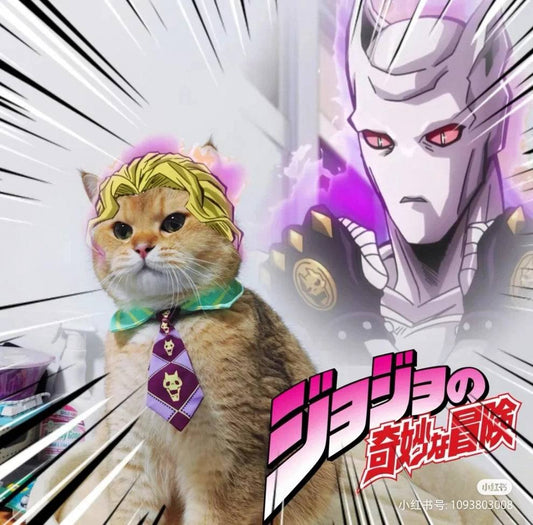 Kira Yoshikage Cat Cosplay Costume Neckties